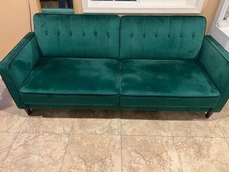 Beautiful Emerald green sofa bed
