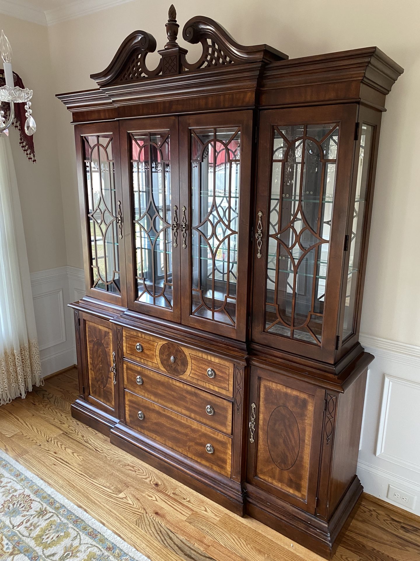 Elegant Hutch & China Display