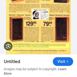 Two Vintage Radio Shack House Speaker Towers 12in Subwoofers