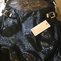 Black Lather Hand Bag