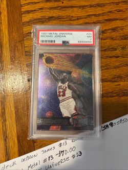 Michael Jordan Metal Universe PSA7