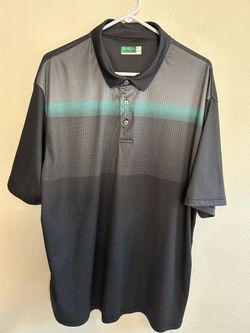 Ben Hogans Polo Men’s Shirt Short Sleeve Size 2XXL Gray,Green And Black Colors 