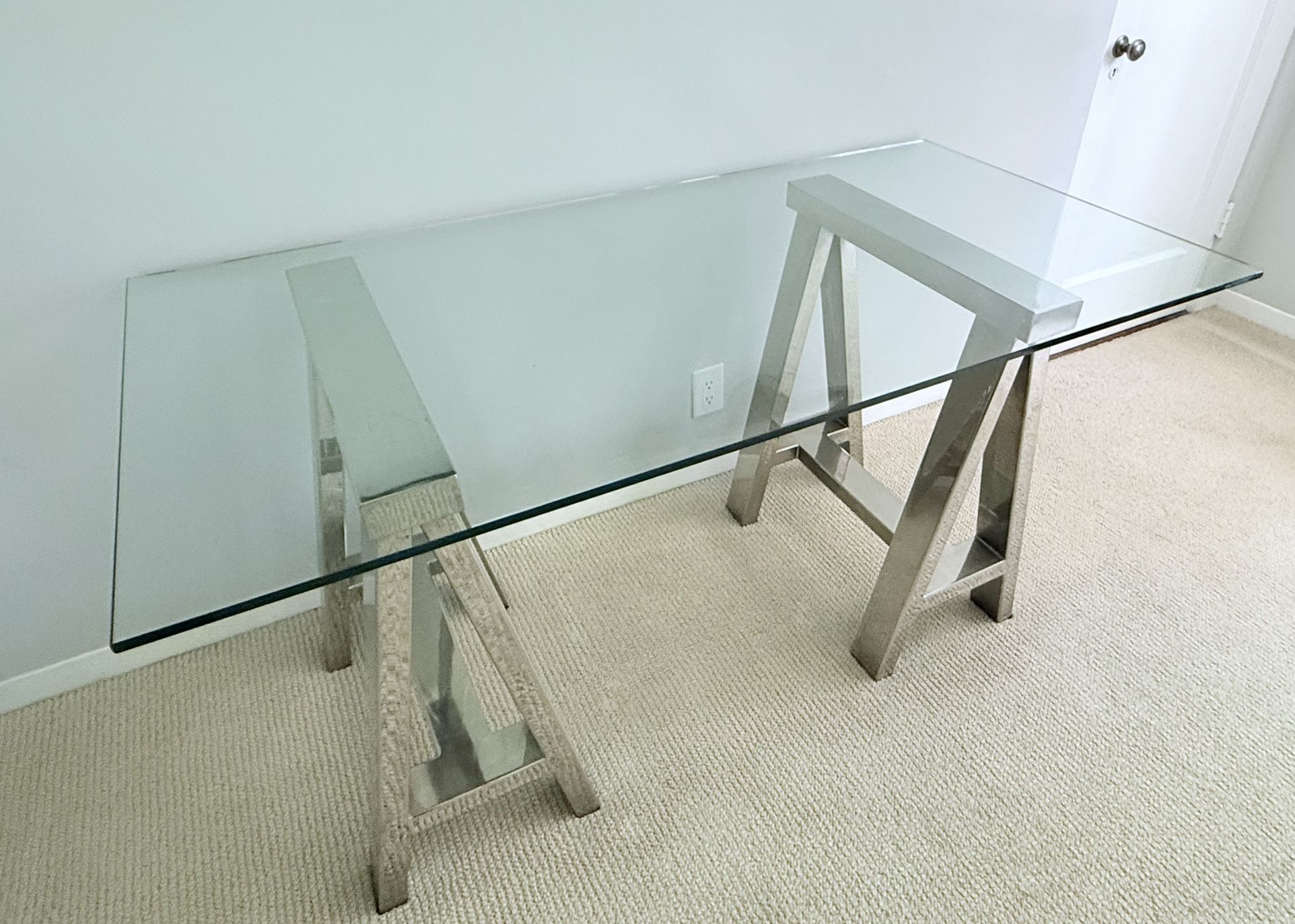 Williams Sonoma Glass Desk