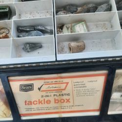Vintage Sears tackle box - $65