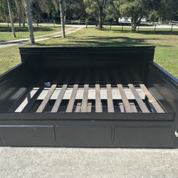 Trundle Daybed-black