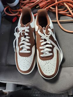 Nike Air Force 1 Low Brown and White Sneakers