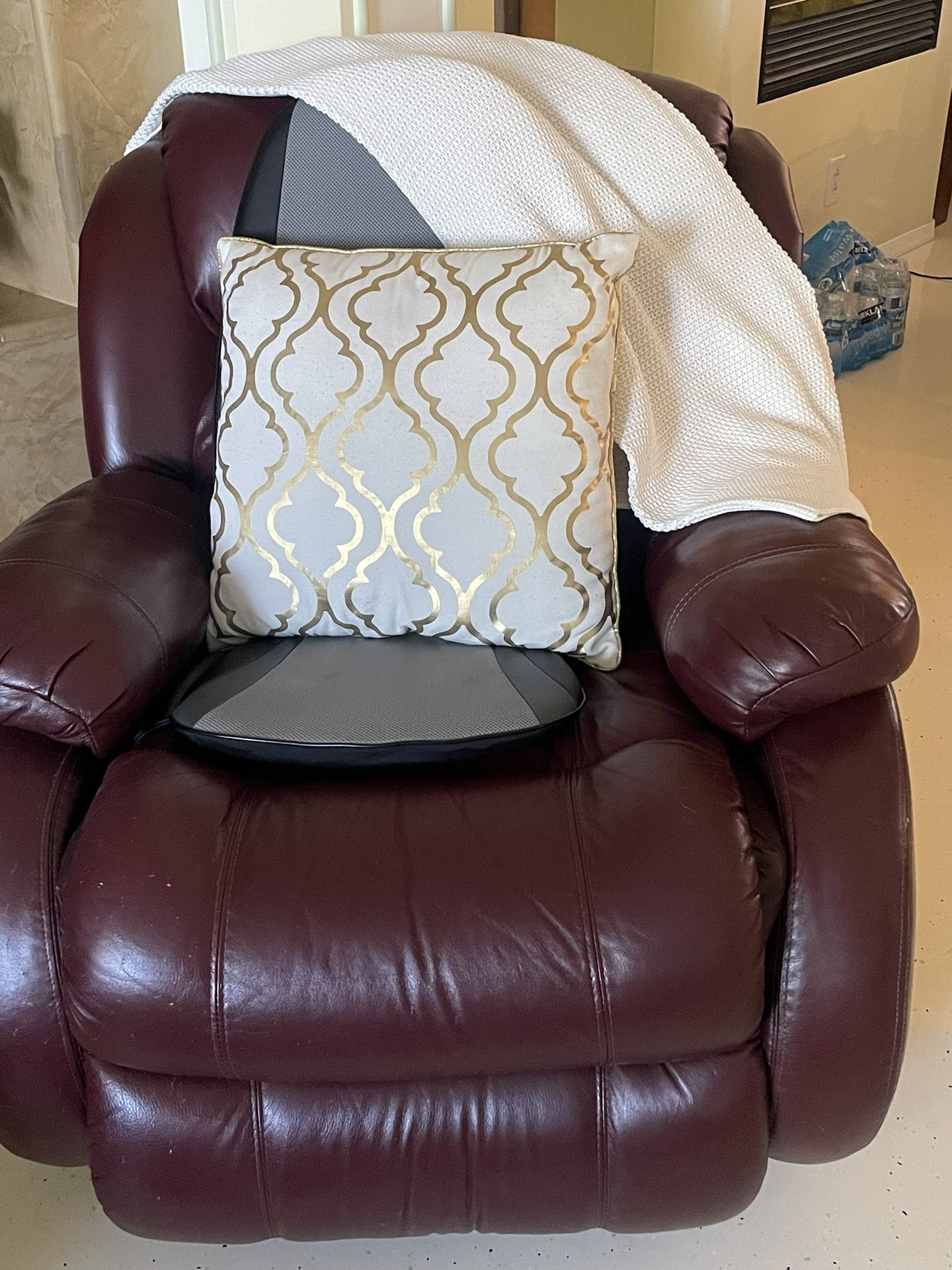 Sillón Reclinable De Piel