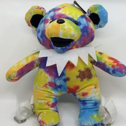 Grateful Dead Colorful Tie-Dye Dancing Bear Backpack