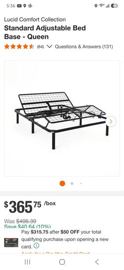 Lucid Comfort Collection Standard Adjustable  Bed Frame.
