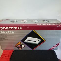 Alphacom 81 Universal 80 Column Printer Base W/ OG BOX & Power Adapter EUC LN 

