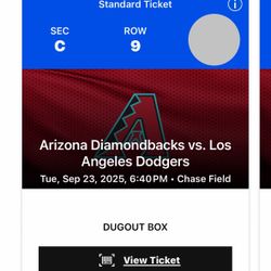2 Dugout Tickets Above Dodgers Dugout w/ VIP BAR/Restrooms Sec C Row 9 OHTANI On The Bump!!! $380