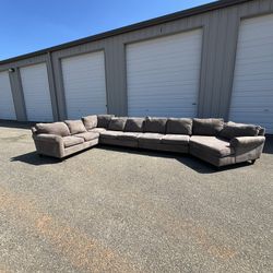 Large Sectional Couch With Cuddler Free Delivery 