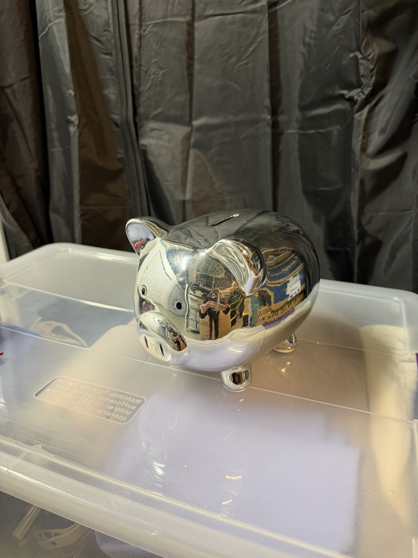 Silver/Chrome Piggy Bank