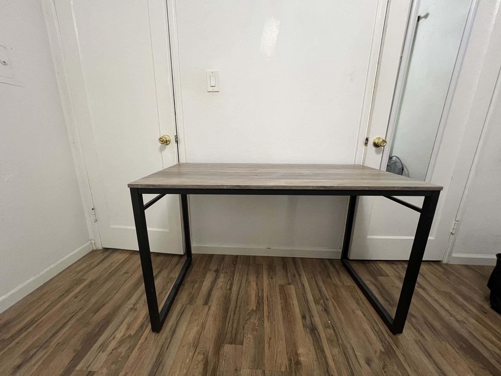 Wood And Metal 47 In Desk