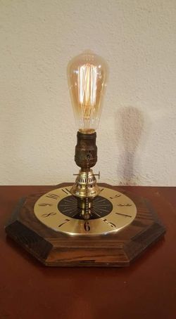 One-of-a-kind Handmade Steampunk Art Lamp/ Light. $25.00 (With Bulb)