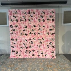 Flower (artificial) Wall Backdrop & Stand