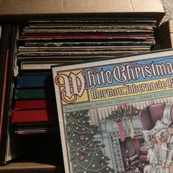CHRISTMAS HOLIDAY MUSIC LP VINYL RECORD ALBUM BOX FULL