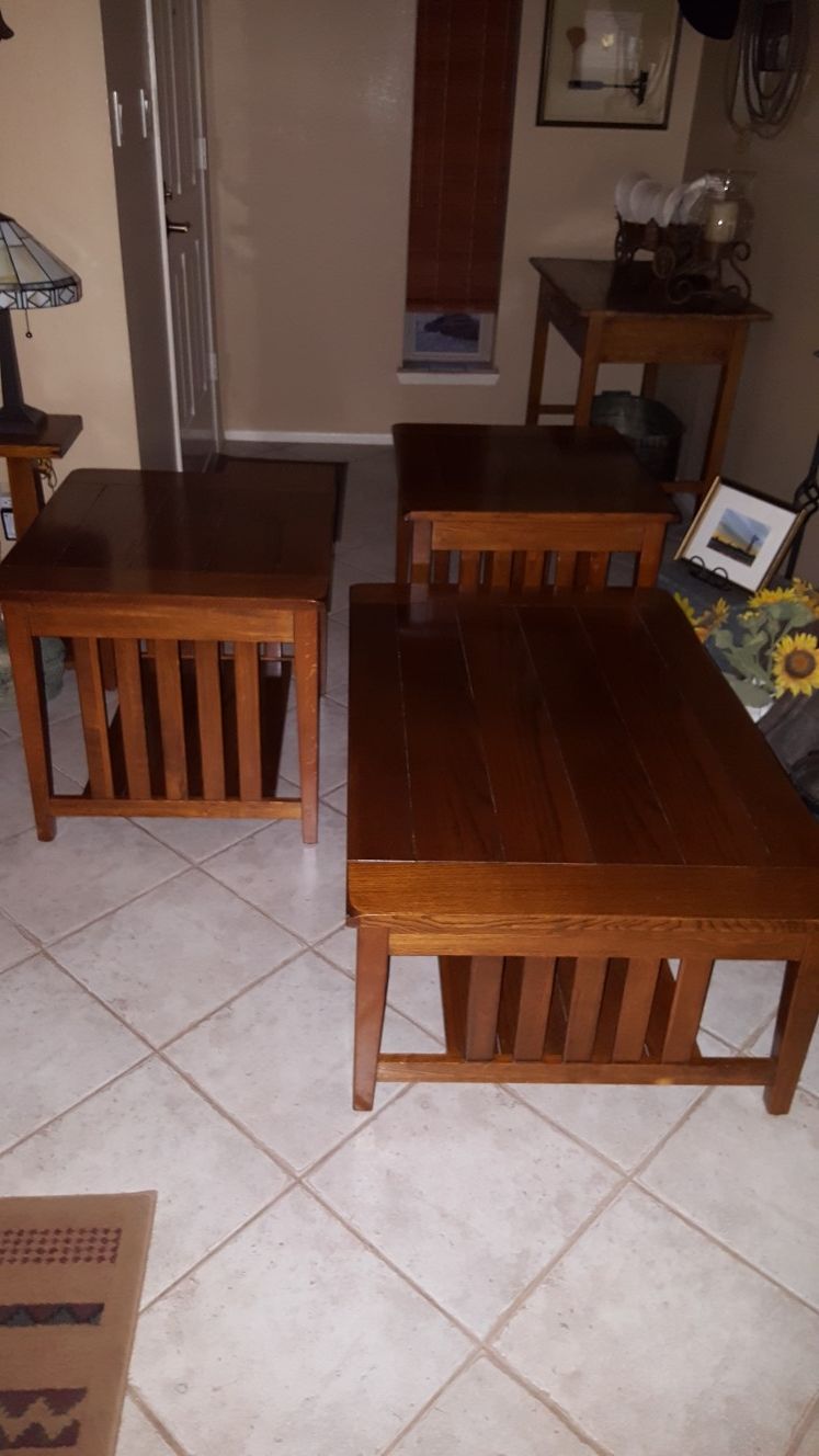 Mission Oak Tables