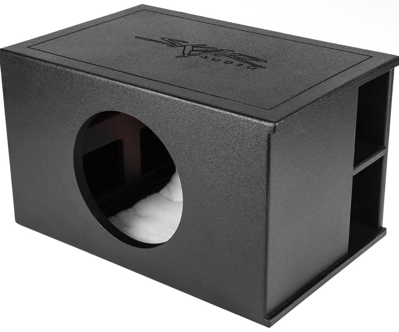 Skar Audio AR1X12V-SPL Single 12" SPL Series Universal Fit Armor Coated Ported Subwoofer Enclosure