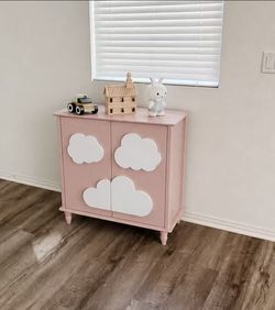 Brand New Storage Cabinet Kids Pink Cabinet Sealed In Box