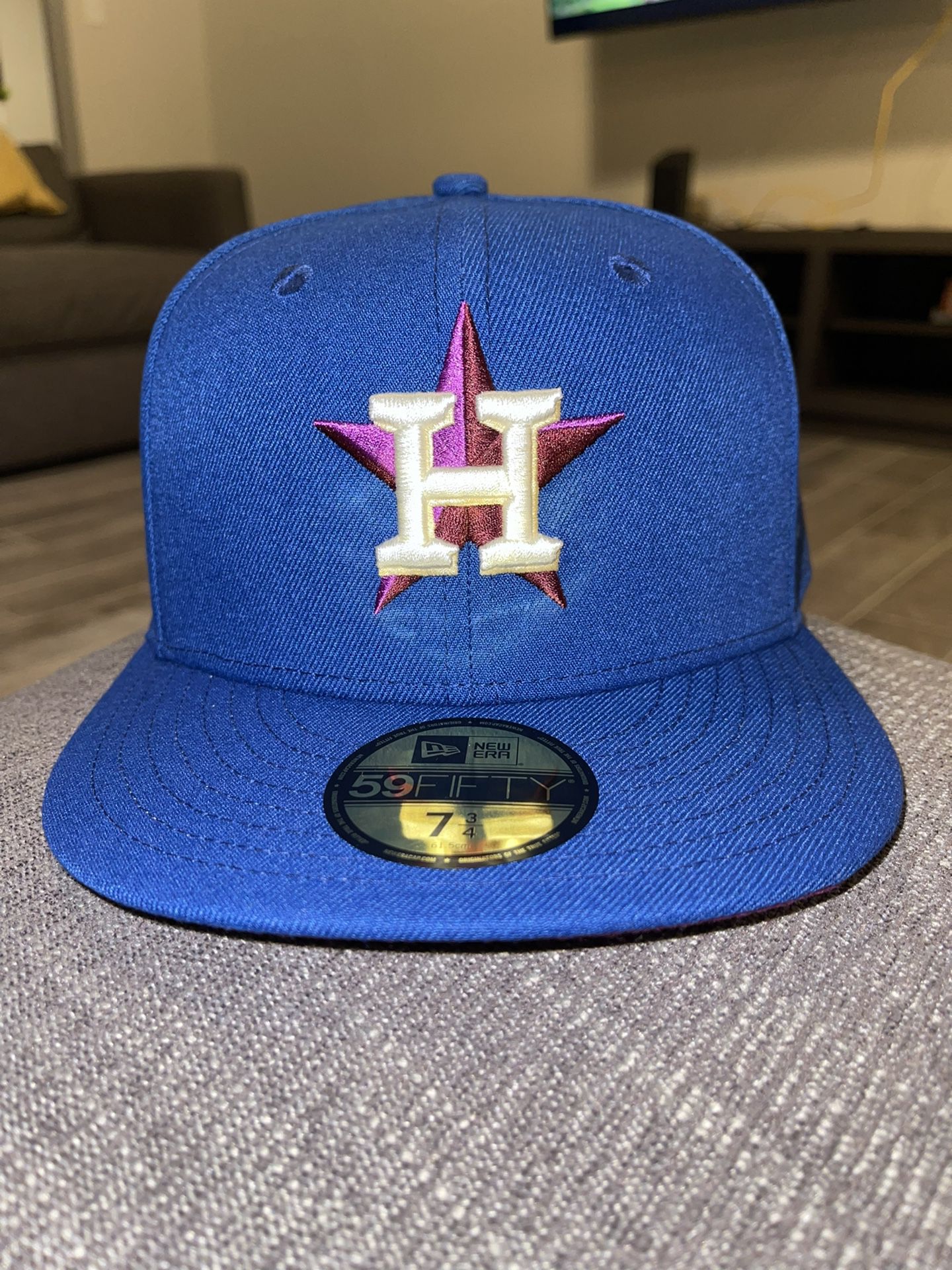 HOUSTON ASTROS  NEW ERA FITTED HAT 7 3/4