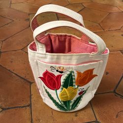 Cute Customized Girls Leather Tote Bag 