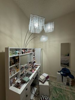 84 inch chrome tree crystal floor lamp