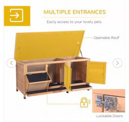 PAWHUT RABBIT CAGE