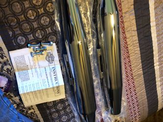Chrome Dyna Glide muffler kit for Harley Davidson