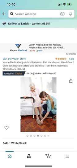 Adjustable Bed Assist Rail