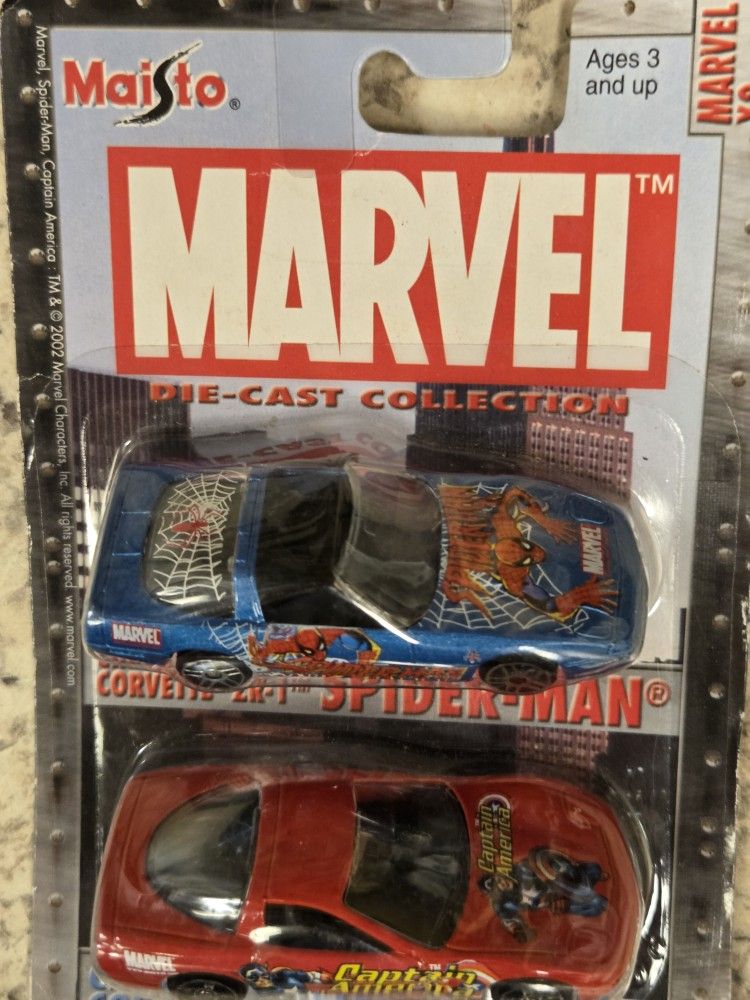 Spiderman & Captain America Cars