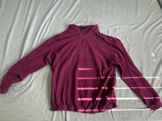 Burgundy Fleece Quarter Zip