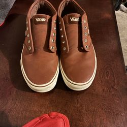Brown van shoes