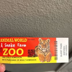 Animal World And Snake Farm Zoo Tickets 