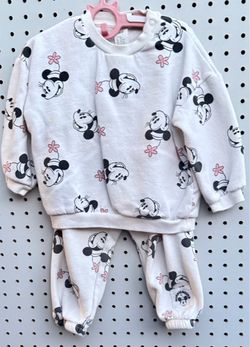 Disney Minnie Mouse Floral 2-Piece Sweatshirt & Jogger Set – 18 months