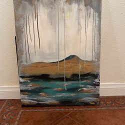 Original Abstract Acrylic Painting! Size 18in X 24in