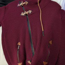 5XL Maroon Sweater 