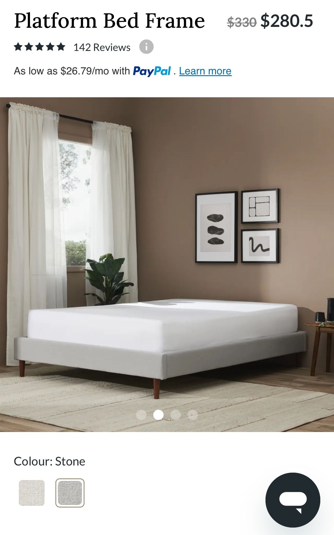 Platform Bed Frame (Only)