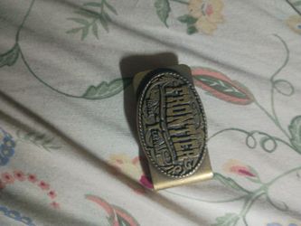 Two frontier money clips very old
