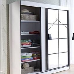 Armario Blanco Y Con Espejo