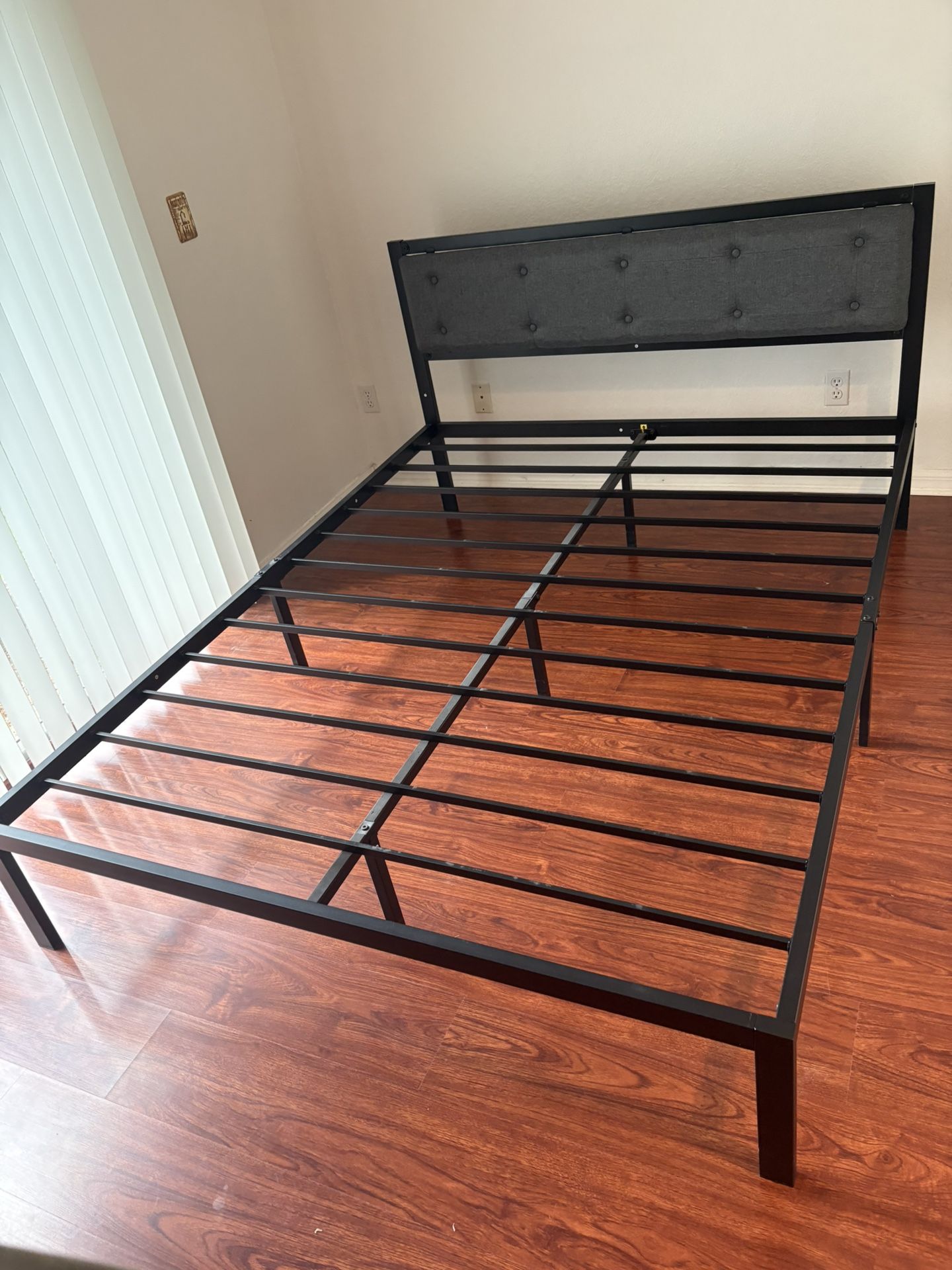 Bed Frame - Metal - Upholstered 