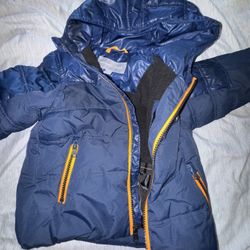 MICHAEL KORS Boys Toddler Navy Blue Puffer Winter Coat
