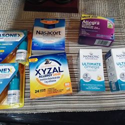 Nasonex, Nasacort, Xyzal, Allegra, Nordic Ultimate Omega