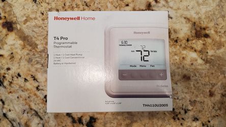 2 Honeywell Home T4 Pro Programmable Thermostat