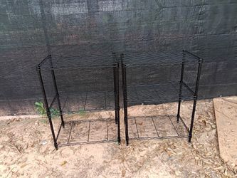 (2) Black Shelves 20 EACH OR 30 FOR BOTH