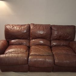 8ft Leather Couch