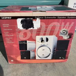 New 3 Piece Subwoofer Speaker System