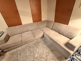 Sectional Couch with Pullout Full Size Bed