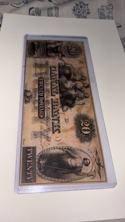 Canal Bank Twenty Dollar Obsolete Banknote