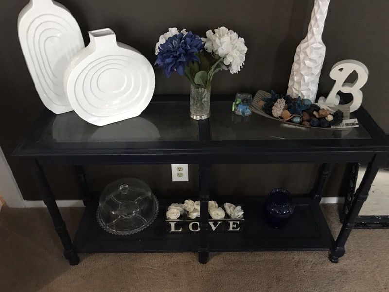 Blue Console table